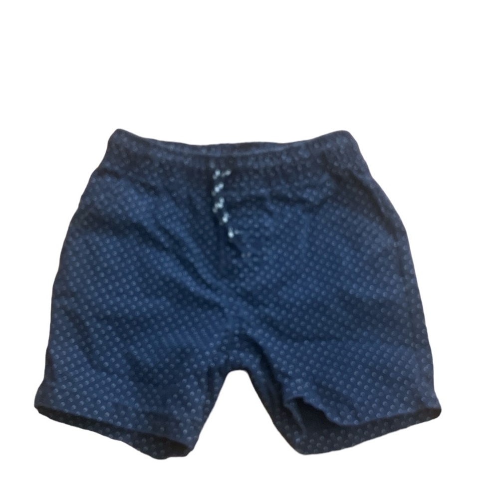 Cat & Jack Toddler Boys Navy Blue Polka Dot Cotton Pull On Shorts 2T